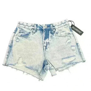 Blank NYC “The Barrow” Vintage High Rise Denim Shorts. 24”